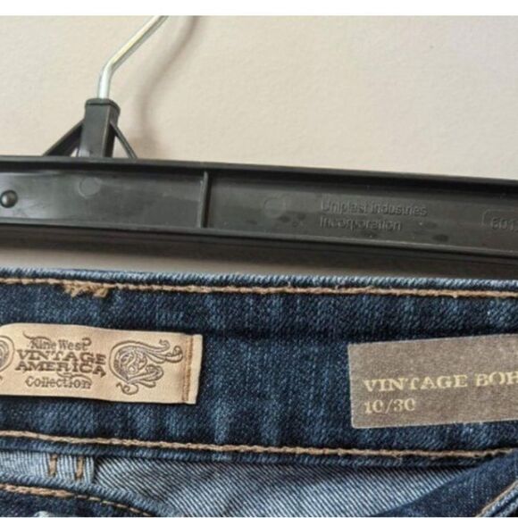 NINE WEST Vintage Boho Cropped Jeans Sz 10 / 30 - Picture 5 of 5